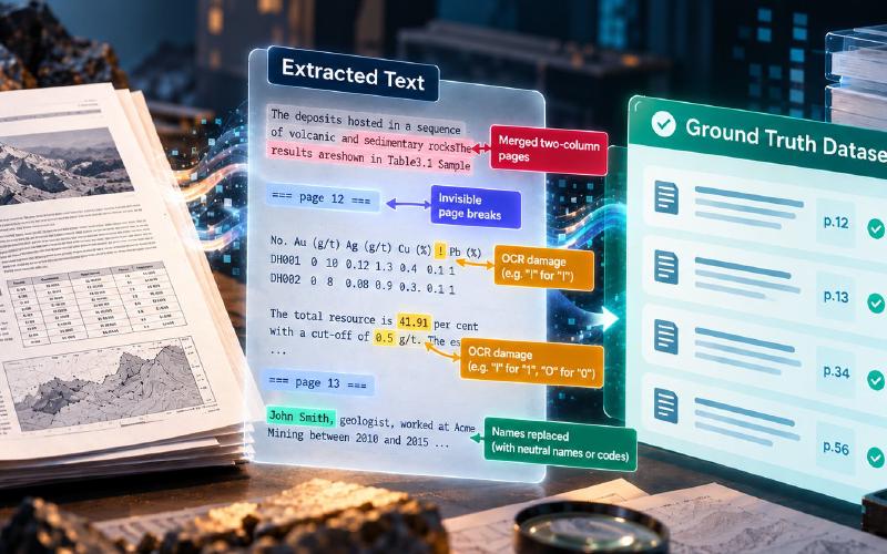 From PDF to Ground Truth Dataset: Extraction Traps That Break Evidence Anchors