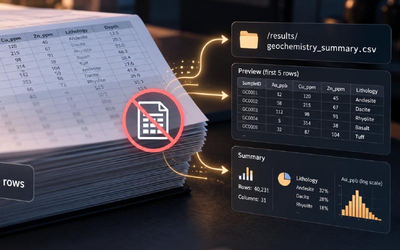 Keeping Large Datasets Out of an AI Agent's Context Window