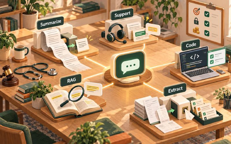 LLM Use Cases: Applications Across Industries and How to Implement Them