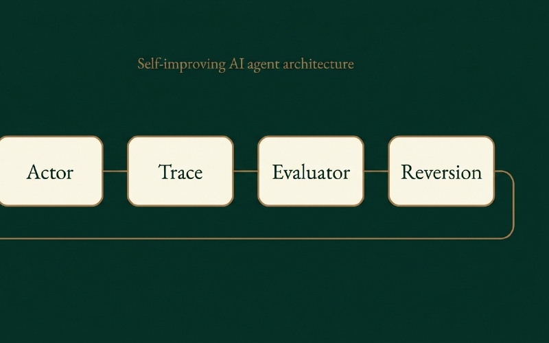 Self-Improving AI Agent Architecture: The Four Components