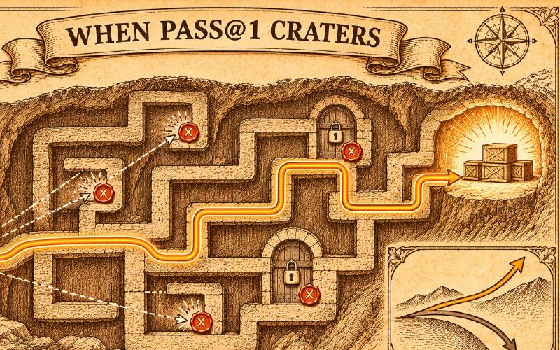 When Pass@1 Craters, Your Agent Might be Learning to Learn