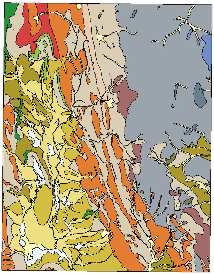 Classified lithology polygons